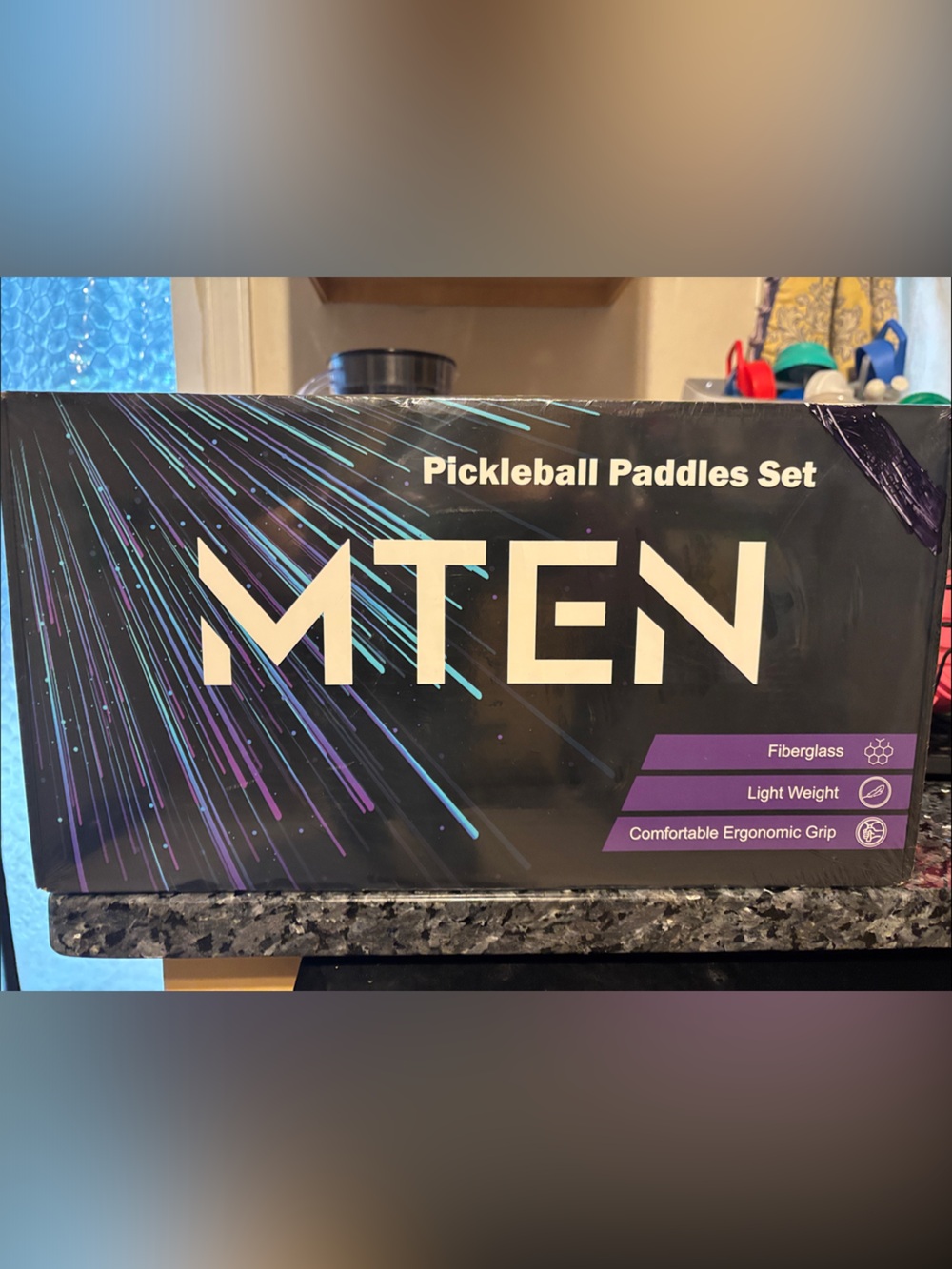 Pickleball Paddle Set - Black & Purple